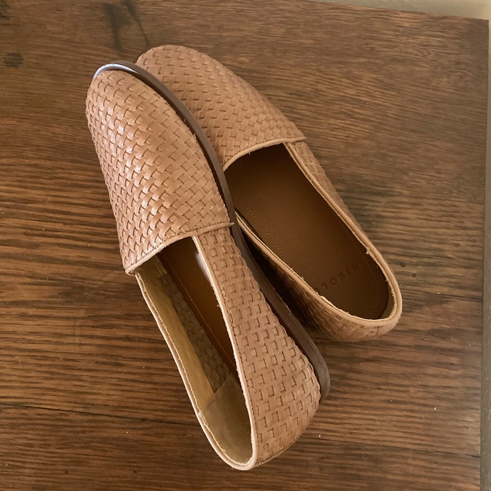 Nisolo Woven Tan Women's Slip-On Loafers